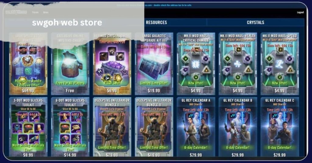 swgoh web store